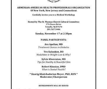 St. Thomas Cultural Committee presents another AAHPO Medical Workshop