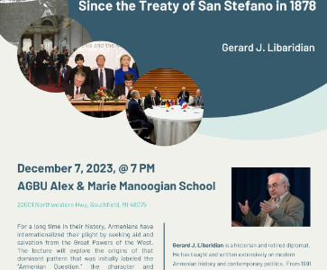 The "Armenian Question" Before and Since the Treaty of San Stefano in 1878