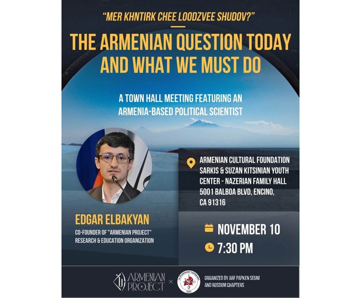 The Armenian Question Today and What We Must Do