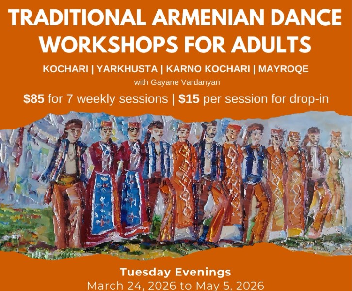 Traditional Armenian Dance Workshops for Adults