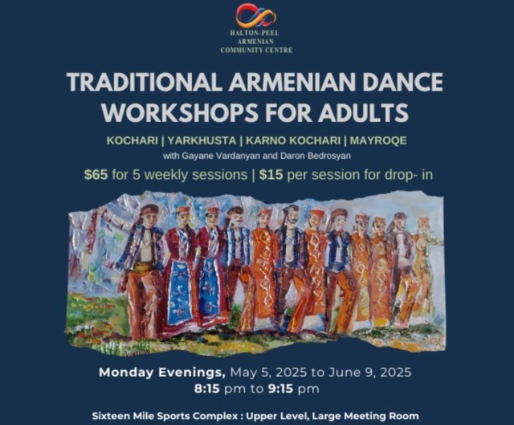 Traditional Armenian Dance Workshops for Adults