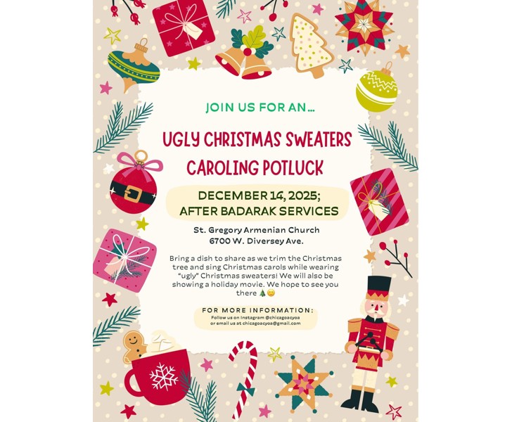 Ugly Christmas Sweaters Caroling Potluck