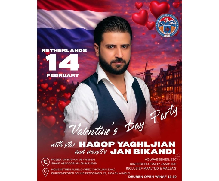 Valentine's Day Party with star Hagop Yaghljian and maestro Jan Bikandi
