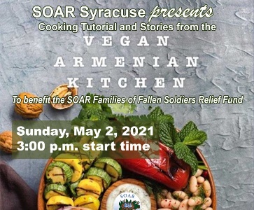 Vegan Armenian Kitchen Virtual Cooking Tutorial Event Coming May 2nd - A Virtual Event!